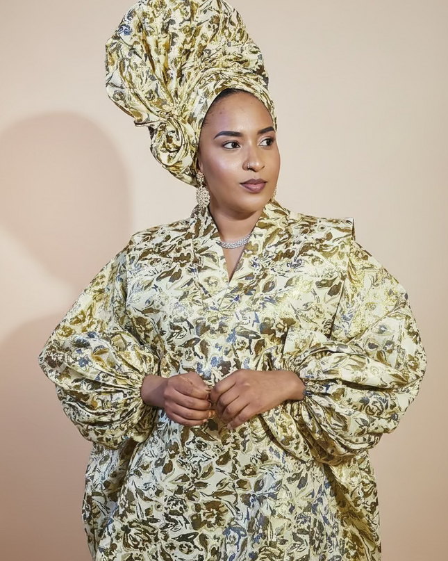 Brocart bisoye & chapeau - Gold