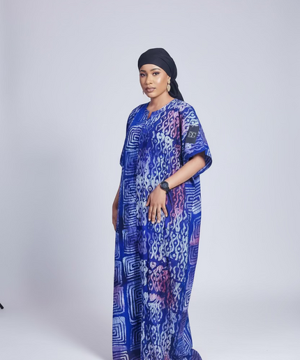 Combinaison adire  - Bleu nuit