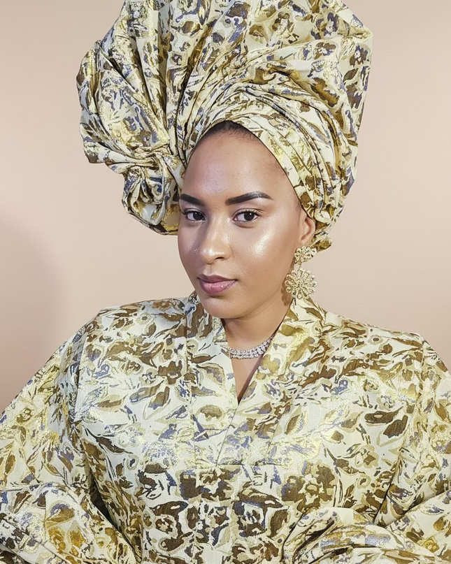 Brocart bisoye & chapeau - Gold