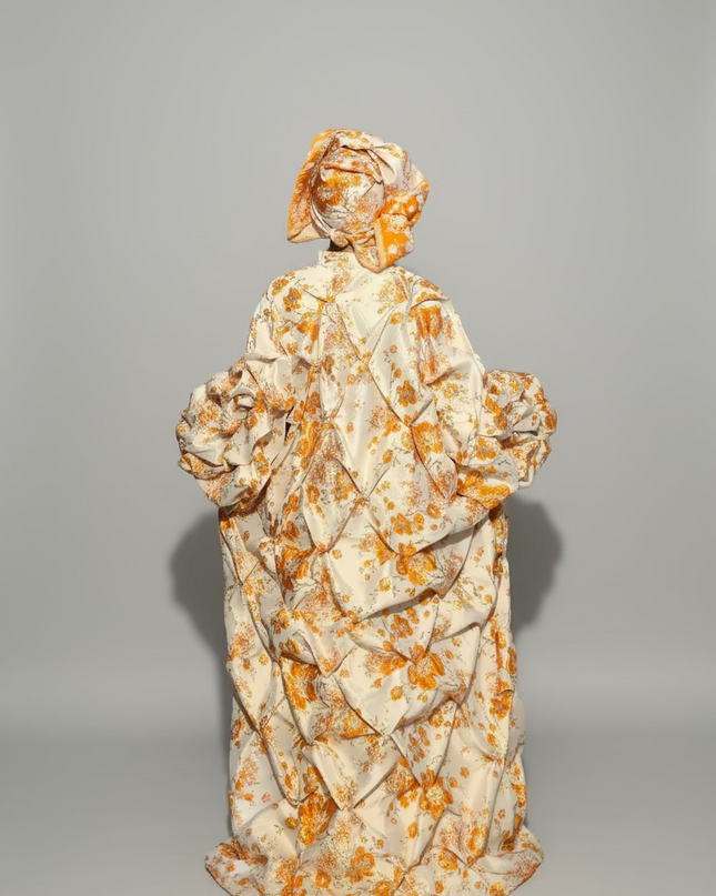 Robe arewa brocart - Orange