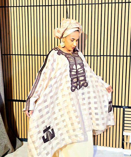 Ensemble organza naija - Mocha