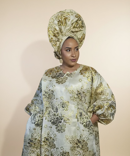 Brocart binuseri & chapeau - Gold