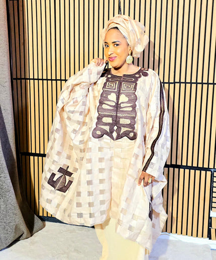 Ensemble organza naija - Mocha