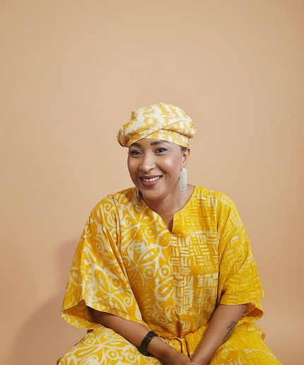 Combinaison adire - Jaune