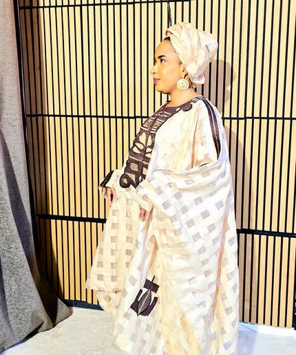 Ensemble organza naija - Mocha