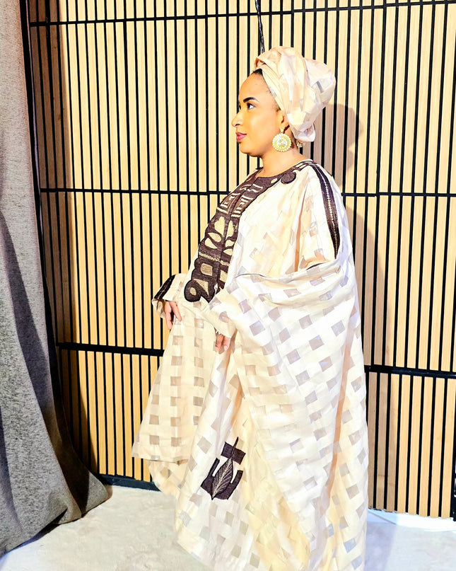 Ensemble organza naija - Mocha
