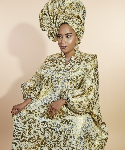 Brocart bisoye & chapeau - Gold