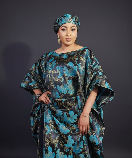 Ensemble khadija jupe brocart - Vert