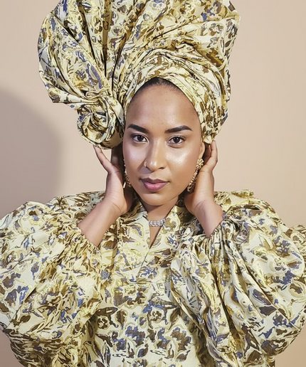 Brocart bisoye & chapeau - Gold