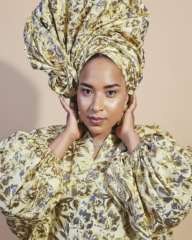Brocart bisoye & chapeau - Gold