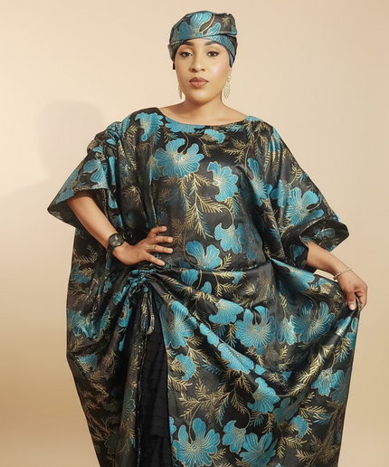 Ensemble khadija jupe brocart - Vert