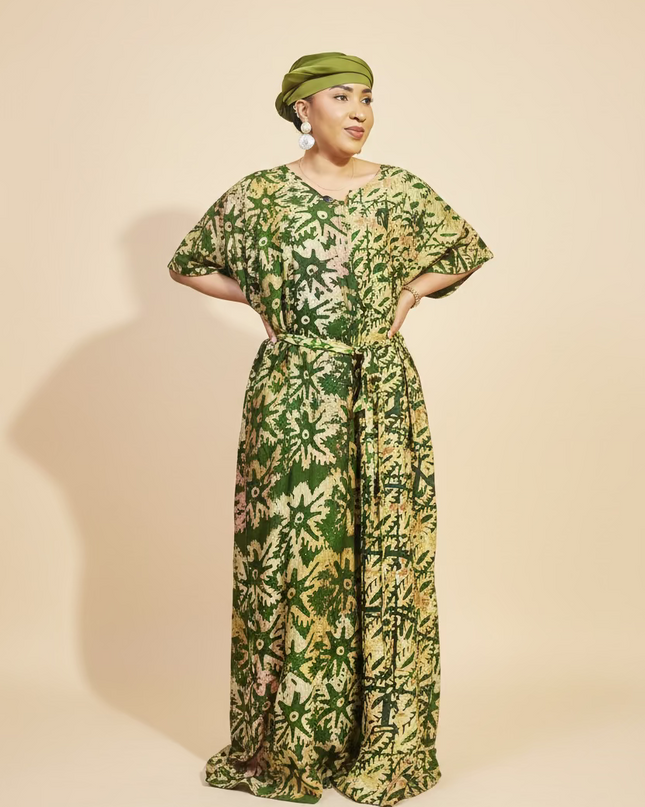Combinaison adire - Vert