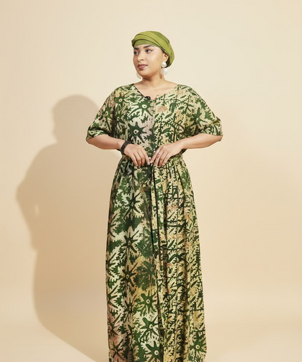 Combinaison adire - Vert