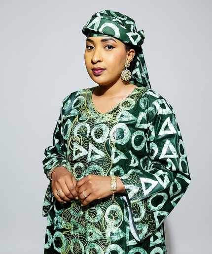 Boubou fanga brodé - Vert