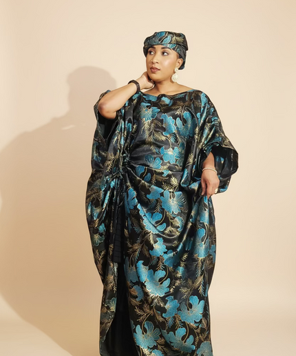 Ensemble khadija jupe brocart - Vert