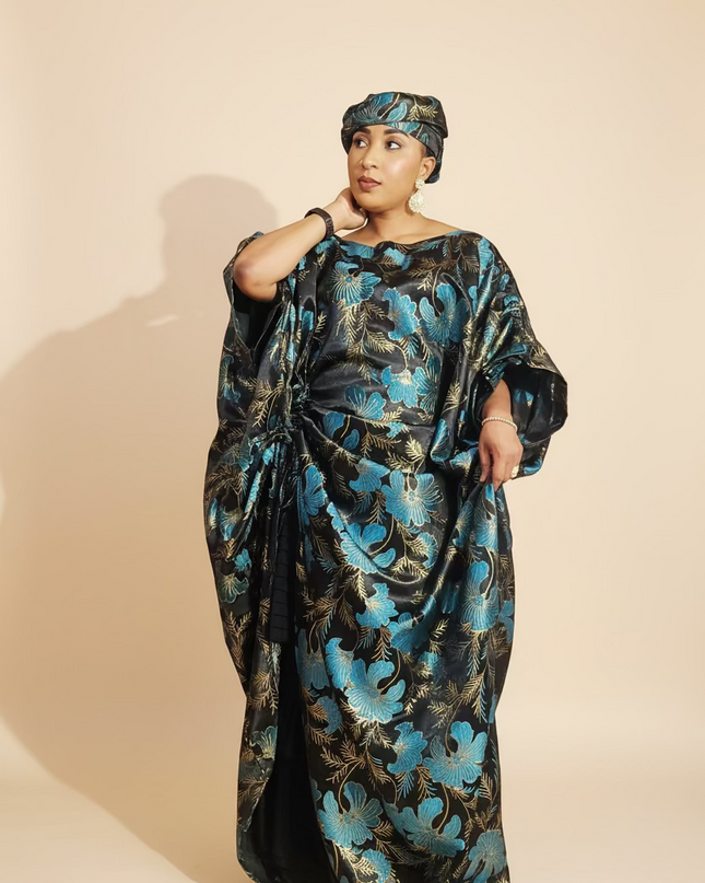 Ensemble khadija jupe brocart - Vert