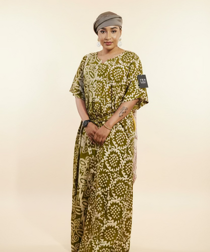 Combinaison adire - Marron