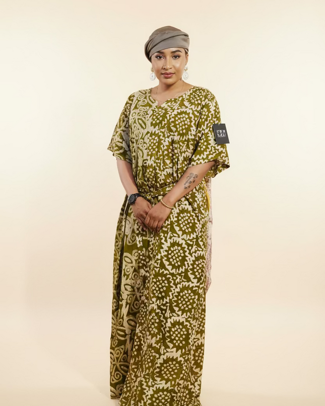 Combinaison adire - Marron