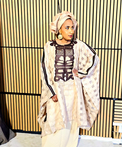 Ensemble organza naija - Mocha