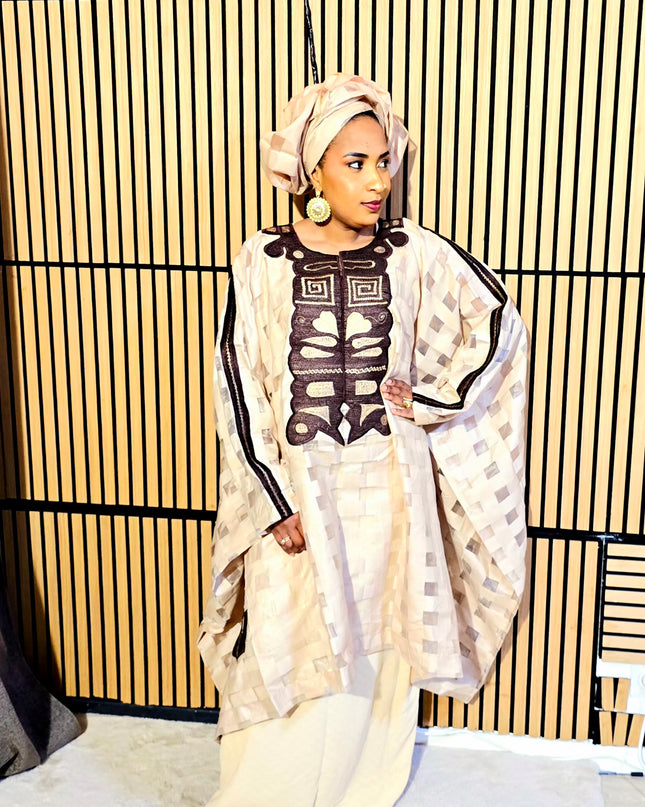 Ensemble organza naija - Mocha