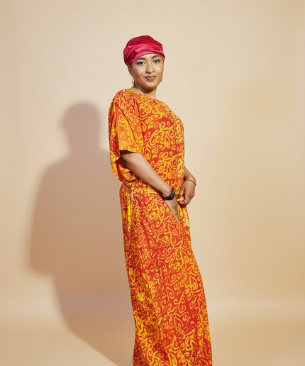 Combinaison adire - Orange