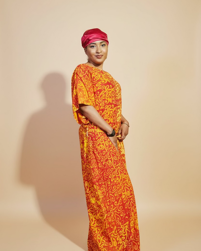 Combinaison adire - Orange