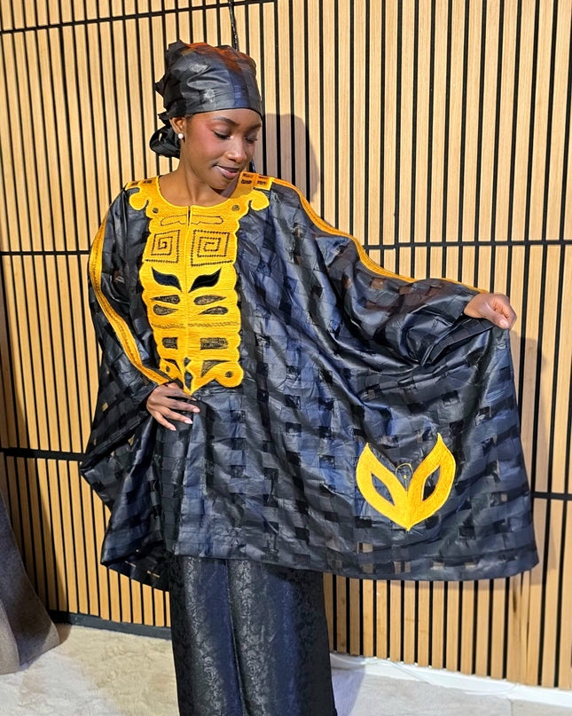 Ensemble organza naija - Noir