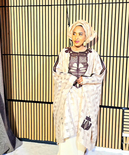 Ensemble organza naija - Mocha